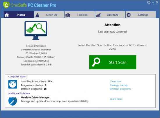 OneSafe PC Cleaner İndir